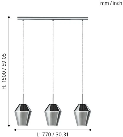 Подвесной светильник Eglo Murmillo 96774 (220V, на проводе)