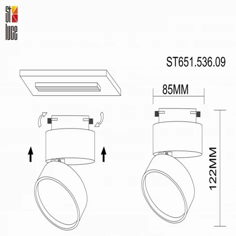Трековый светильник ST Luce St651 ST651.536.09 (LED, 220V, круглые)