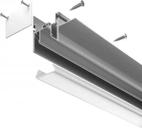Алюминиевый профиль для натяжного потолка 51x35 Maytoni Led Strip ALM013S-2M