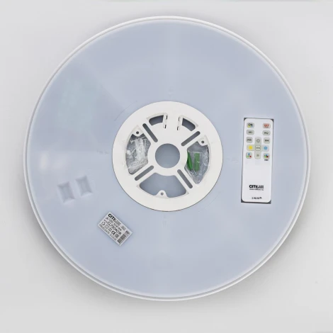 Настенно-потолочный светодиодный светильник IP40 Citilux Etalon CL750401R Черный+Золото с пультом и RGB подсветкой