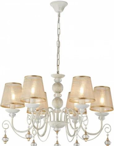 Подвесная люстра Arte Milano AM347620 347620/6 WT+G (220V, подвески, на цепи)