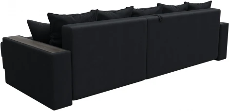 Диван угловой с декором и полкой Лига-050 НПБ Лига Диванов (Замша) арт.128612