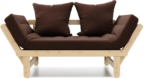 Кушетка Arsko Сламбер сосна коричневый велюр