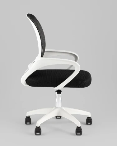 Кресло офисное TopChairs Simple SN черный пластик белый TopChairs УТ000042082