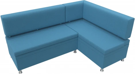 Диван кухонный угловой Стайл правый угол (Голубой/Рогожка) Лига Диванов арт.123236