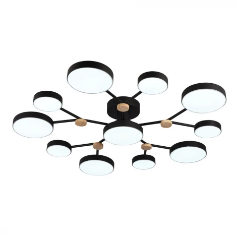 Потолочная люстра светодиодная с пультом с регулировкой цветовой температуры LED4U LED4U L3201-960 BK