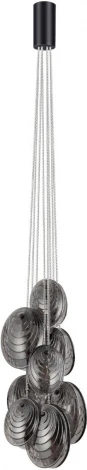 Подвесной светильник Odeon Light Mussels 5038/8 черный/дымчатый/металл/стекло G9 8*40W (220V, на проводе)