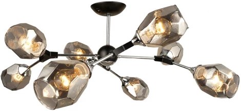 Потолочная люстра Imex MD.4209-8-S CH+BK