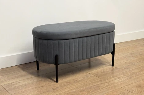 Пуф Винни Mebelson (ДСП,Велюр/Графит) арт.173754,2171