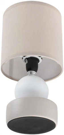 Настольная лампа Lumion Lalana 8180/1T светло-серый, керамика/текстиль E14 1*40W 220V (выключатель, шар, круглые)