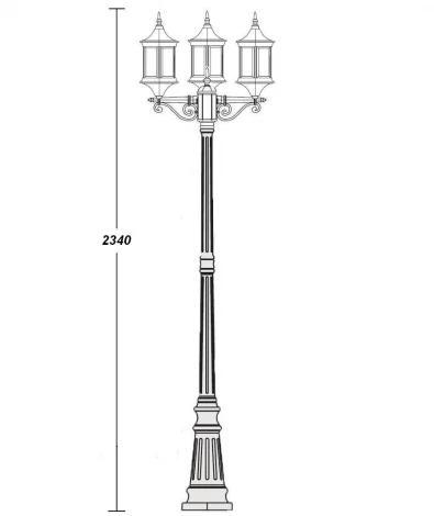 Наземный фонарь Oasis Light Bern 2 S 89809BS