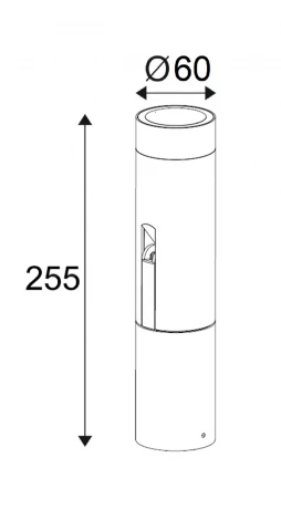 Настенный светильник уличный Oasis Light TUBE 2095-1 Bl (220V, IP65)