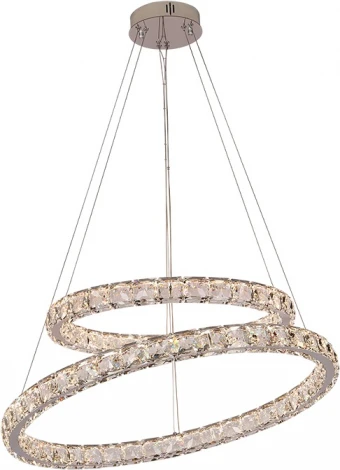 Подвесной светильник светодиодный Newport 8120 8120/77 chrome (220V, хрусталь, на тросе)