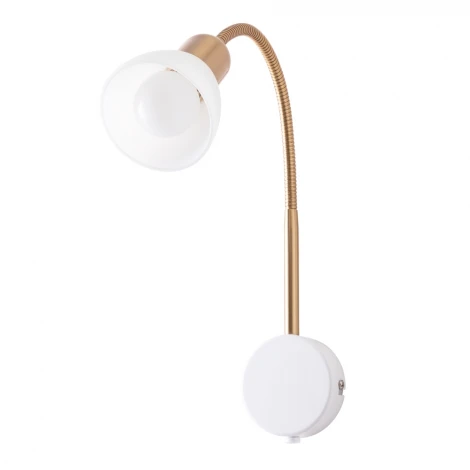Бра Arte Lamp Falena A3116AP-1WH (220V, выключатель)