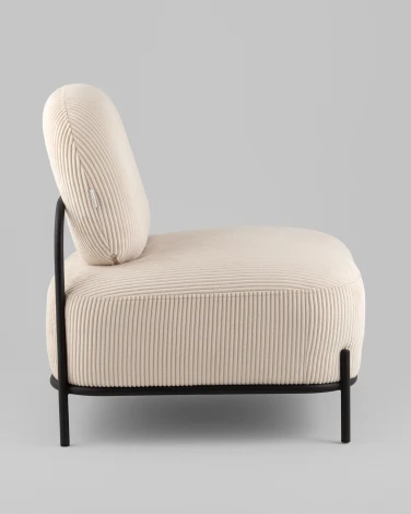 Пуф Stool Group Кейси велюр рельефный бежевый арт.УТ000040013