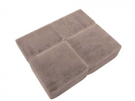 Диван прямой модульный Лига-060 НПБ (ЛДСП,Брус,Фанера/Пластик/Велюр/Бежевый) Лига Диванов 129456