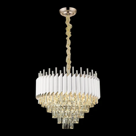 Подвесная люстра Wertmark Cartuccia WE138.12.003 (220V, хрусталь, на цепи, круглые)