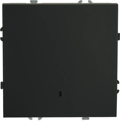 Выключатель одноклавишный с подсветкой (черный) Stekker Эмили 49837