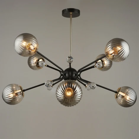 Потолочная люстра на штанге Reluce 04901-0.3-08 COFFEE+FGD (220V, шар)