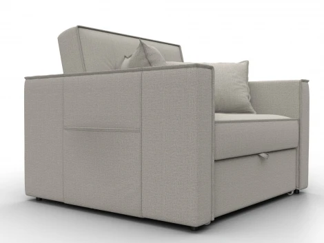 Кресло-кровать Лига-104 (80) (ЛДСП,Брус,Фанера,Рогожка/Бежевый) Лига Диванов 134842
