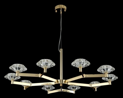 Подвесная люстра Crystal Lux REBECA SP10 GOLD