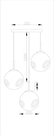Подвесной светильник V2100-P Samitra 3*E27*60W