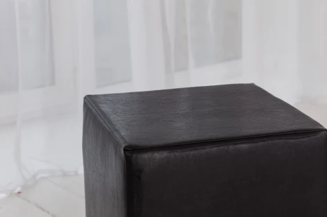 Пуф Dreambag Валенсия Черный ЭкоКожа 13165