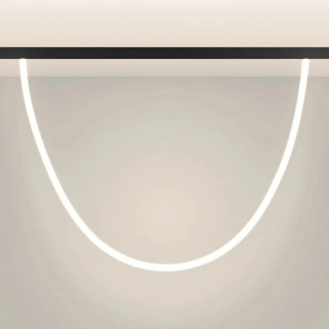 Светильник с гибким неоном магнитный MAG-ORIENT-TUBE-ELASTIC-R25-L2500-35W Warm3000 (BK, 360 deg, 48V, DALI) (Arlight, IP20 Металл) 044332