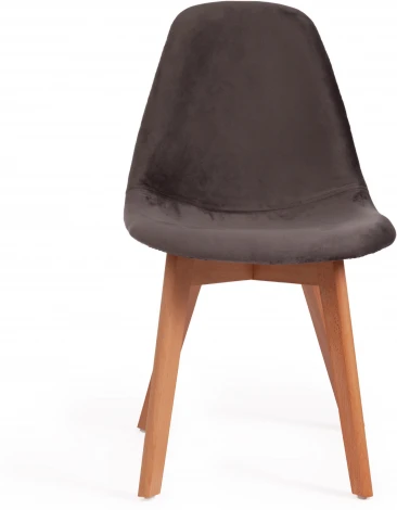 Стул CINDY SOFT (mod. C1021F1) / 1 шт. в упаковке (Вельвет,Дерево бук /Серый)