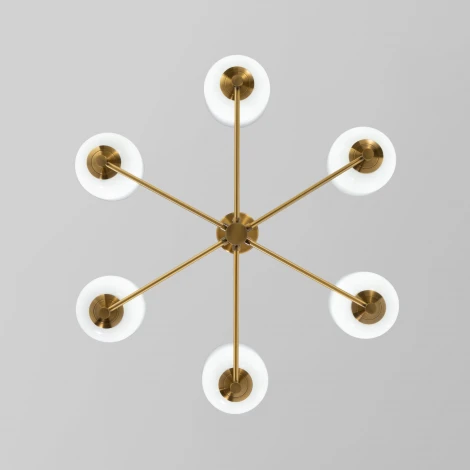 Потолочная люстра на штанге Eurosvet Loona 60161/6 латунь (220V)