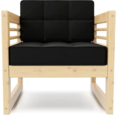 Кресло Arsko Сега сосна велюр черный