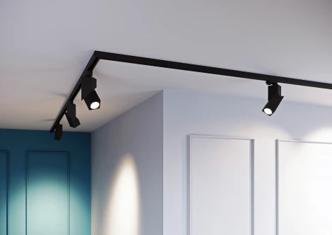 Трековый светильник светодиодный LGD-TWIST-TRACK-4TR-S60x60-12W Warm3000 (BK, 30 deg) (Arlight, IP40 Металл) 026468(1) (220V)