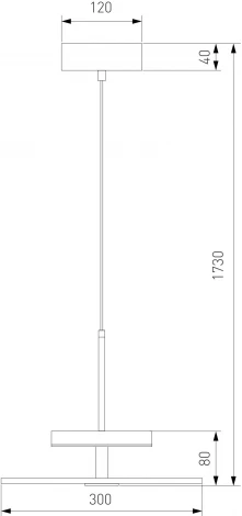 Подвесной светильник черный Eurosvet Thasos 40342 LED (220V, на проводе, круглые)