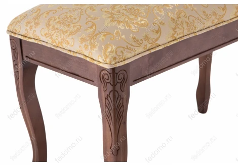 Банкетка Woodville Валентино орех / бежевый 318610