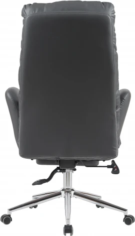 Кресло руководителя TopChairs Solid с оттоманкой серый арт.УТ000040807