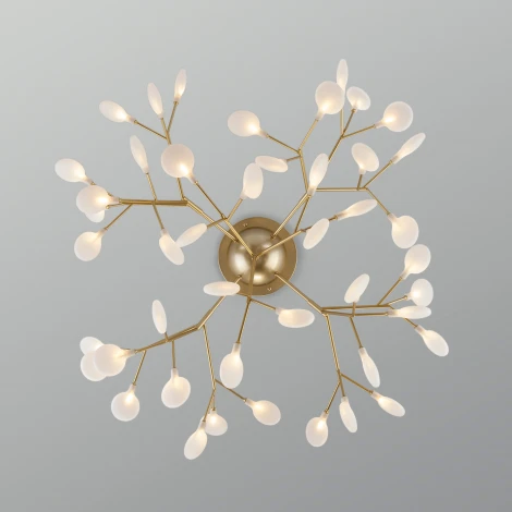 Потолочная люстра Wi-Fi Bogate's Foglia 344 Smart (220V, управление смартфоном, голосовое управление, умный дом - Minimir Home, Алиса, Маруся, Салют, лепестки)