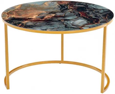 Набор кофейных столиков Tango космический с ножками матовое золото, 2шт Bradex Home RF 0350