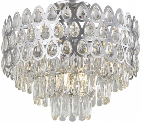 Потолочная люстра хрустальная на штанге Arte Milano Sorrento-2019 372019/7/50/460 CR (220V)