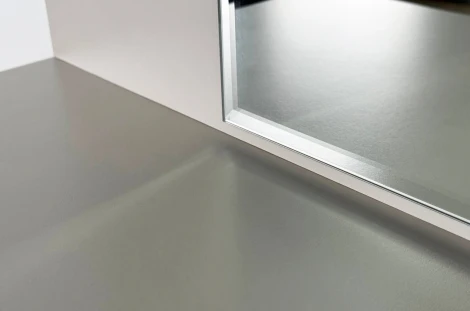 Зеркало Мерси Mebelson (ЛДСП,Зеркало,Пластик,Дерево/Бежевый) арт.177192,3367