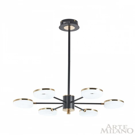 Потолочная люстра на штанге Arte Milano 277499/6 BK/GD (LED, 220V)