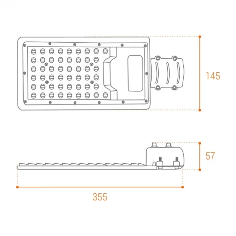 Уличный консольный светильник 50Вт 5700К IP65 Wolta STL-50W/04