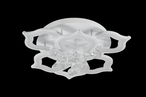 Потолочная люстра ярусная Natali Kovaltseva HIGH-TECH LED LAMPS 82028 (регулировка яркости, 220V, пульт управления, цветы)