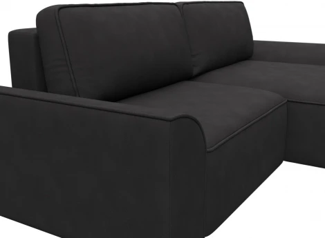 Диван угловой Лига-048 НПБ Лига Диванов (Замша) арт.128286