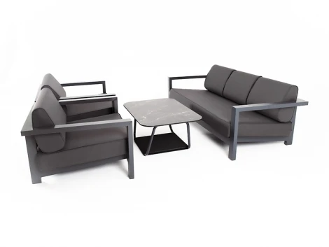 Лаунж-зона из алюминия со столиком из HPL 4SIS Гранада Indoor-4SiS-2415