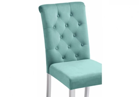 Обеденный стул Woodville Amelia white / fabric tiffany 11584