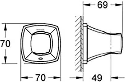 Настенный держатель Grohe Grandera 27969000