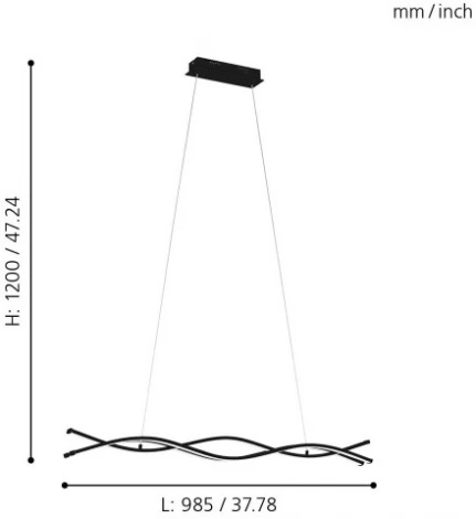Подвесной светильник Eglo Lasana 3 99317