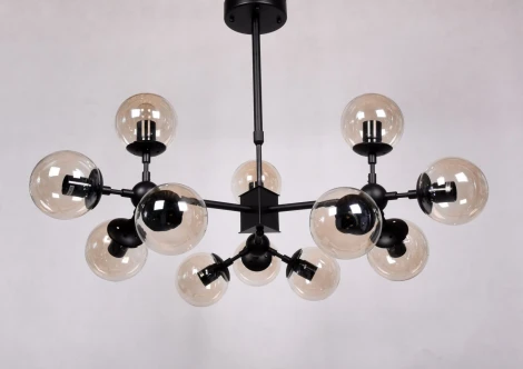 Потолочная люстра Lumina Deco Zodiak LDP 160-12 BK