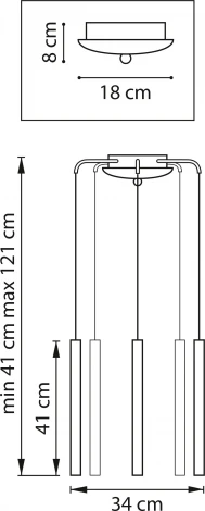 Подвесной светильник Lightstar Tubo L5T747233 (LED, 220V, на проводе, круглые)