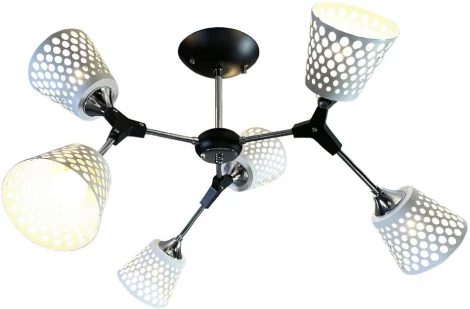 Потолочная люстра на штанге Wedo Light Deyzi WD3565/6C-BK-CR-WT